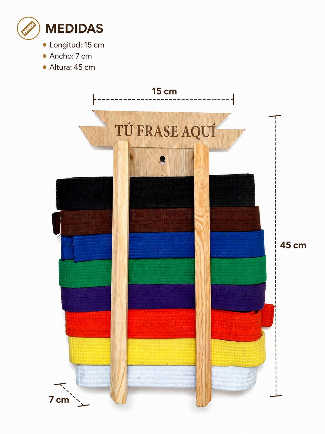 Porta Cintas de Artes Marciales Mini